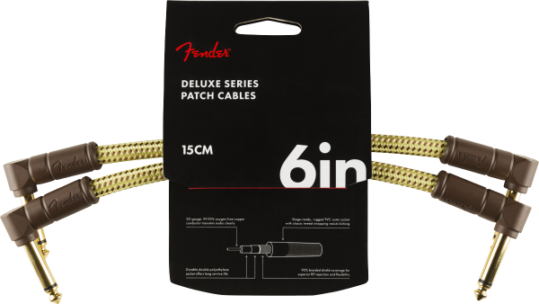 Fender Deluxe Patch Cable Tweed 15cm